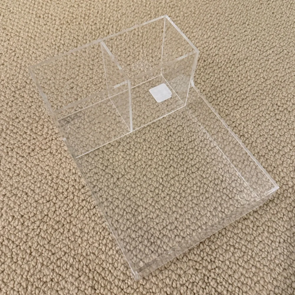 luxe cosmetic and brush clear organizer - the container store!